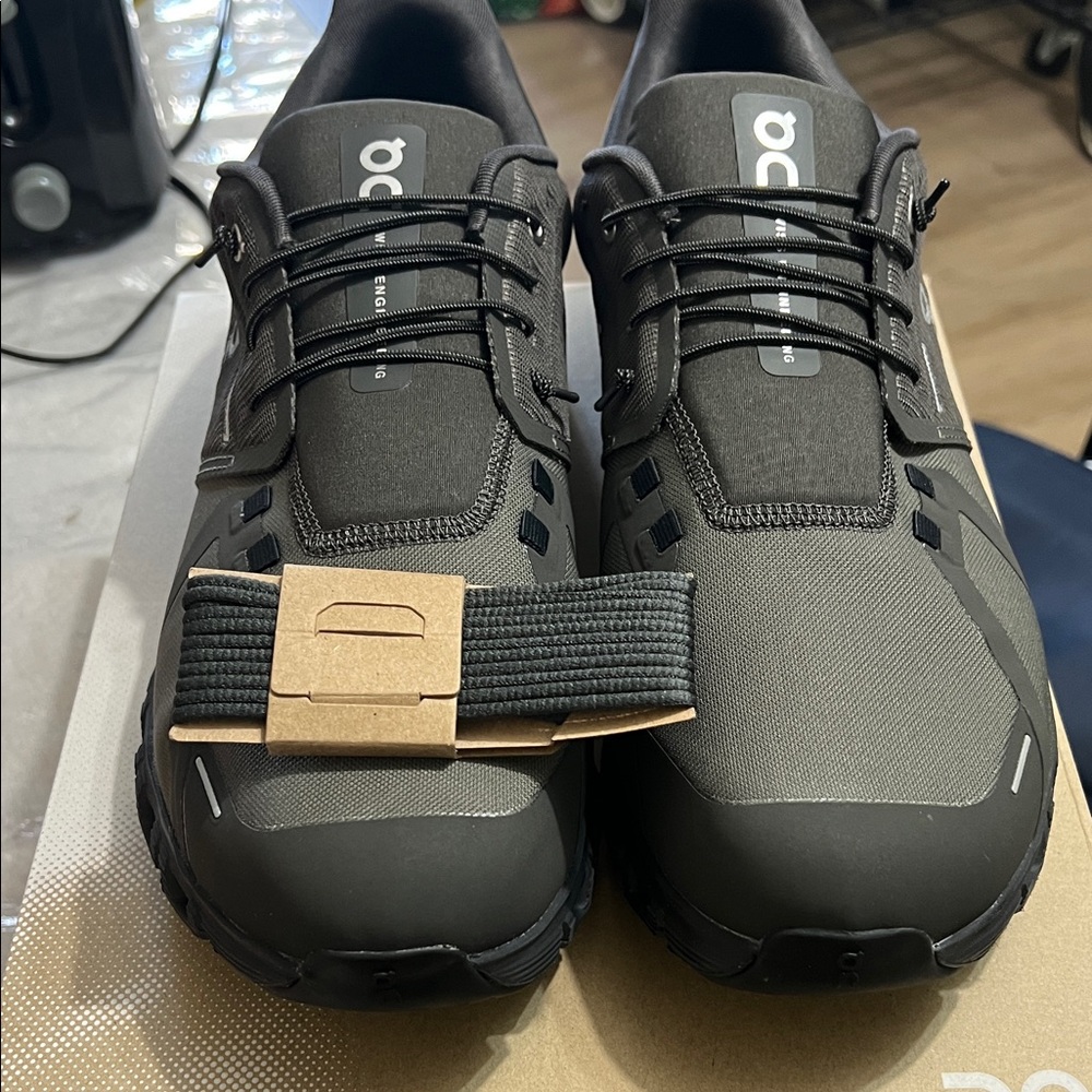 On Running Men's Charcoal and Black Athletic Shoes